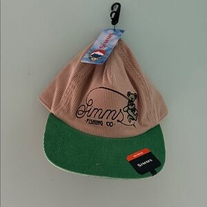 Simms Tan and Green Fishing Cap